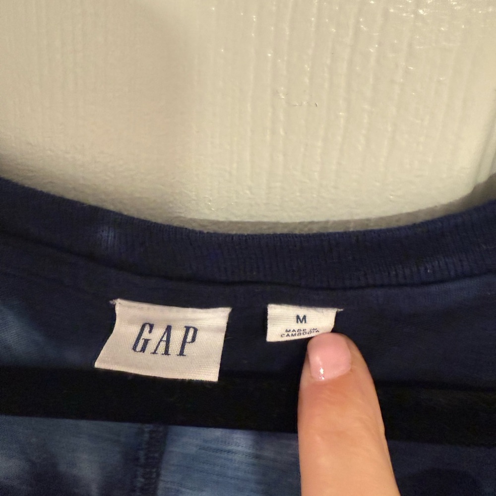 GAP Blue Tie-Dye maxi dress